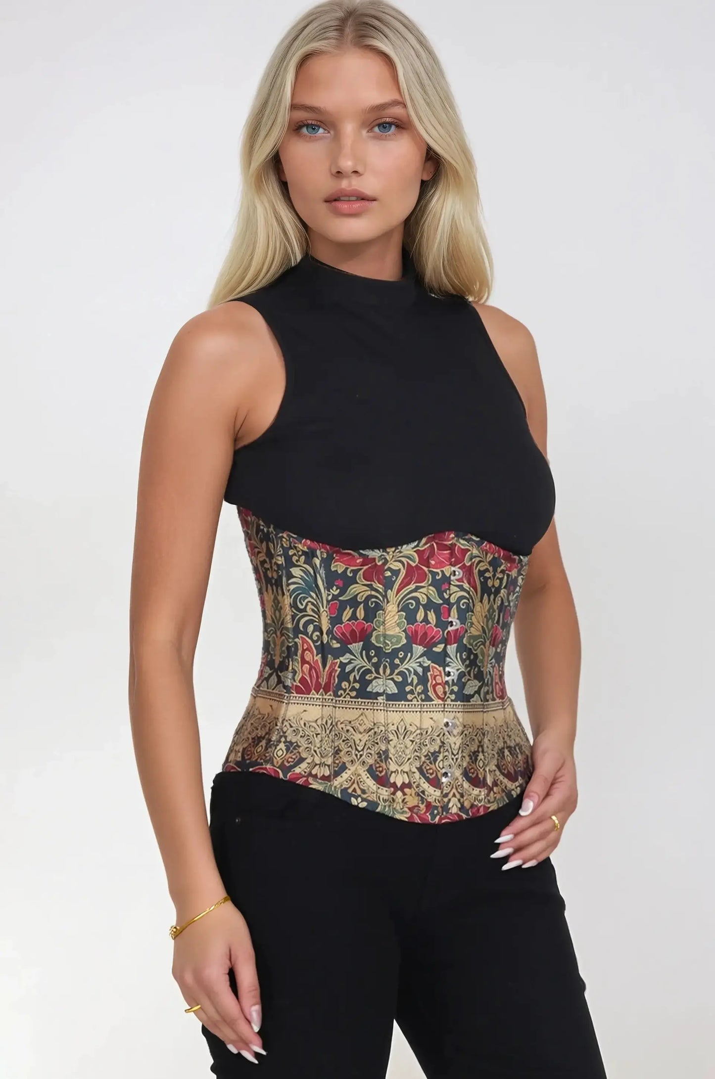 Sydni Corset Underbust cu Print Ornamental