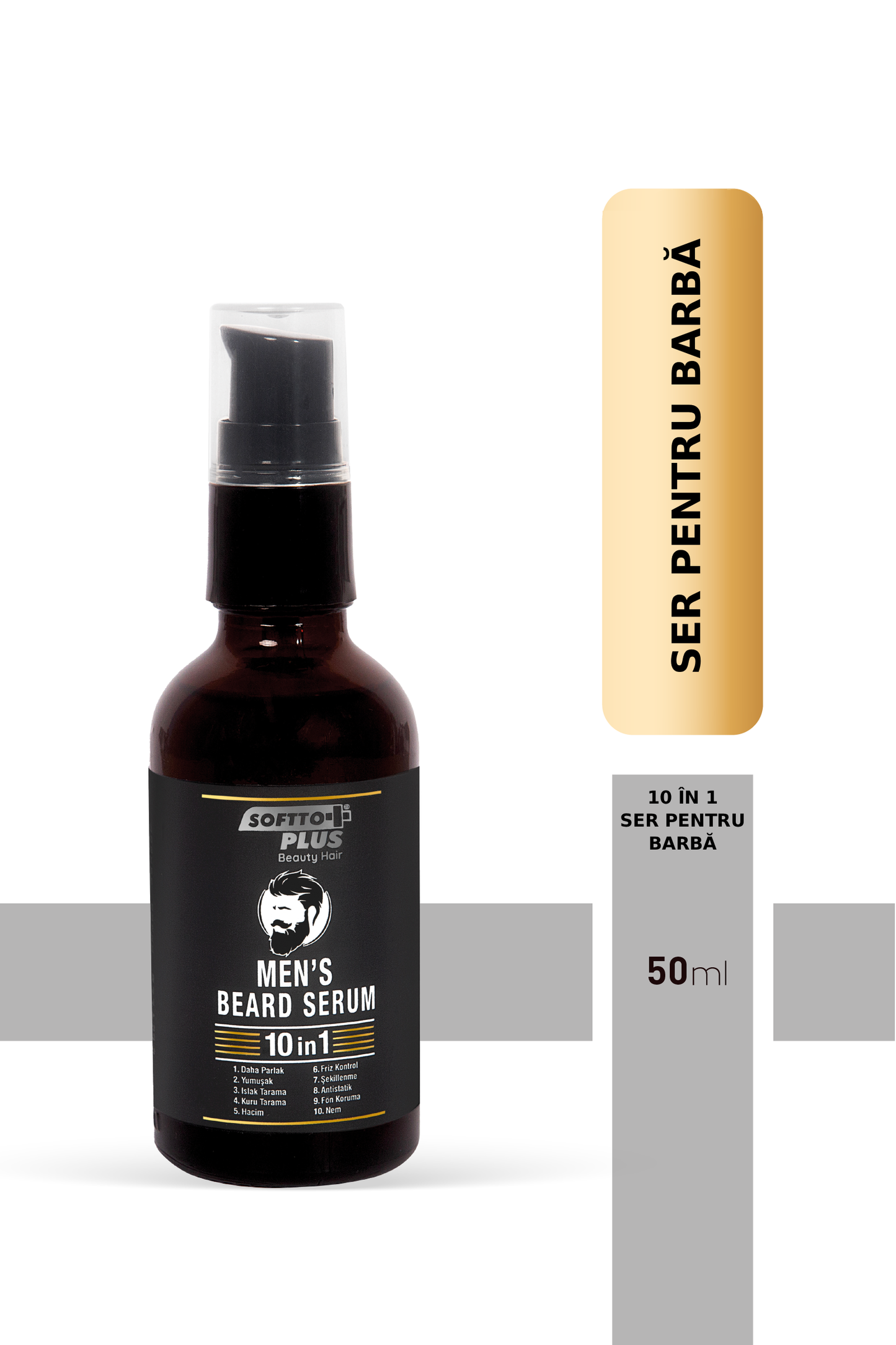 Ser pentru firele albe Barbă pentru Bărbați – 50 ml