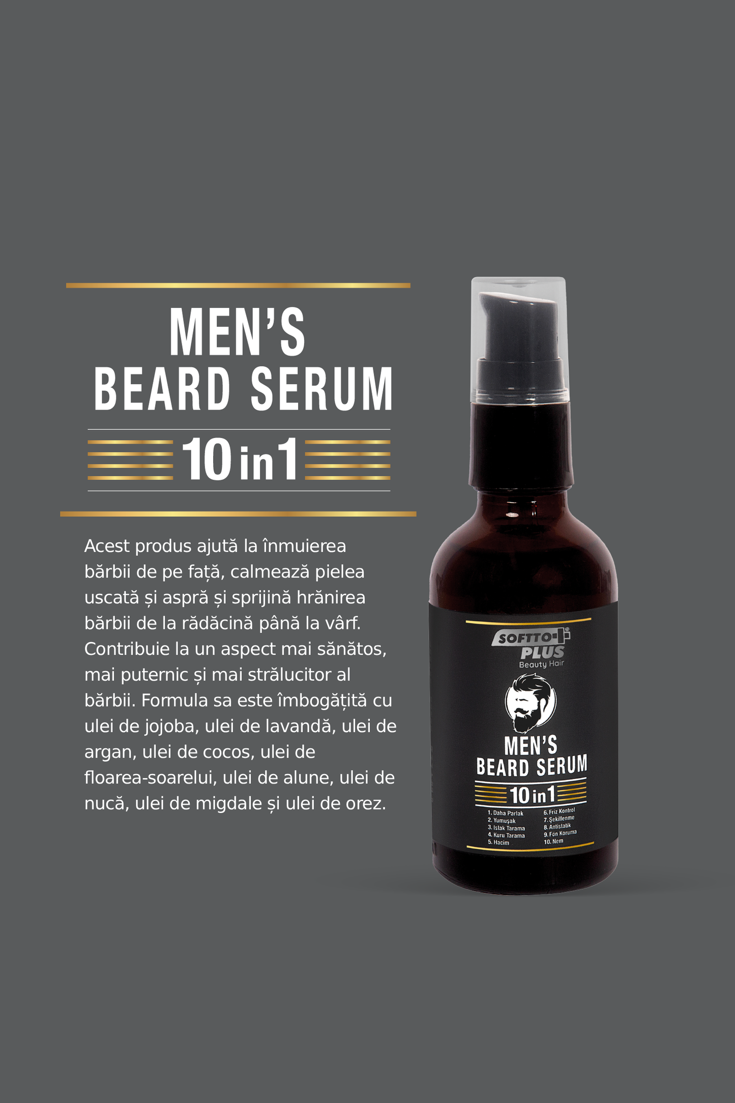 Ser pentru firele albe Barbă pentru Bărbați – 50 ml