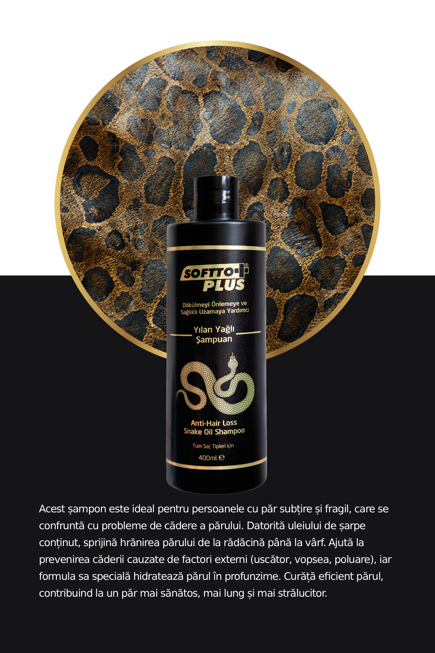 Anti-Haarausfall-Shampoo mit Schlangenöl