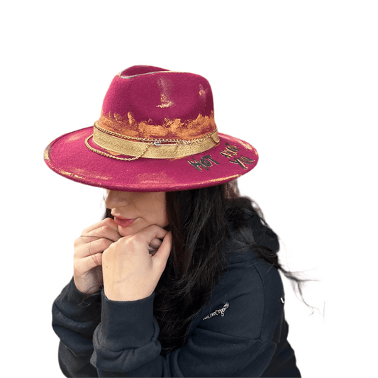 Künstlerischer Hut – handbemalt, Premium