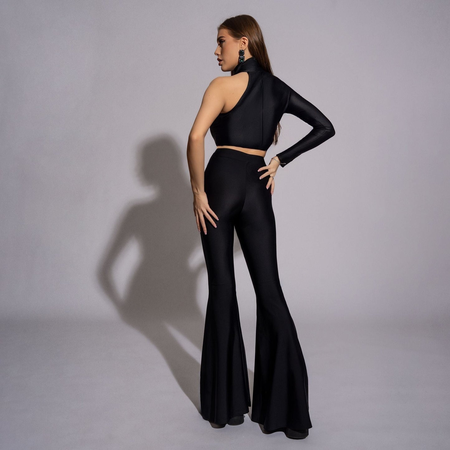 Bustiera din lycra cu o maneca New York