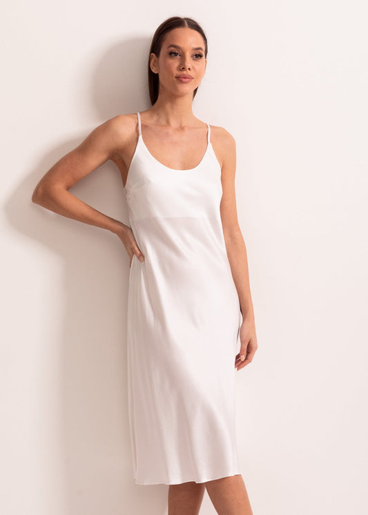 Cămașă de noapte damă satin viscoză – elegantă, fină și confortabilă