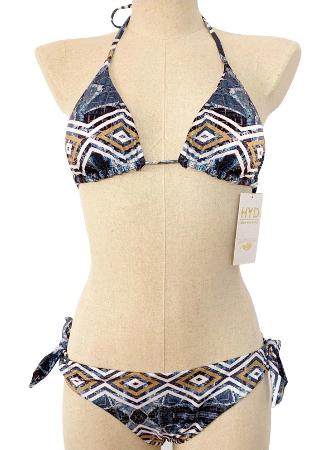 HYD Bikini Denim cu Bureți Detașabili