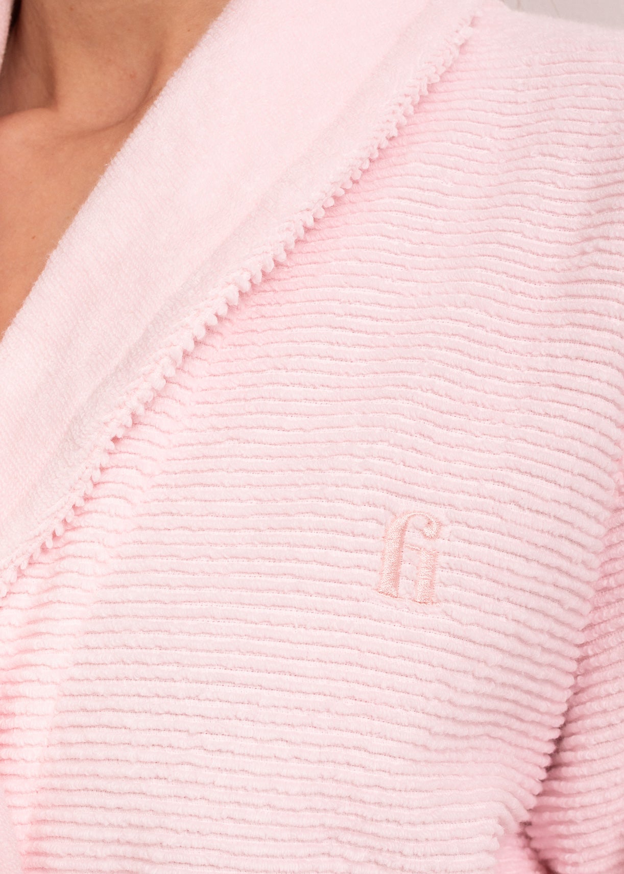 Halat de baie damă Linoire bumbac – halat elegant cu guler șal și croi lejer