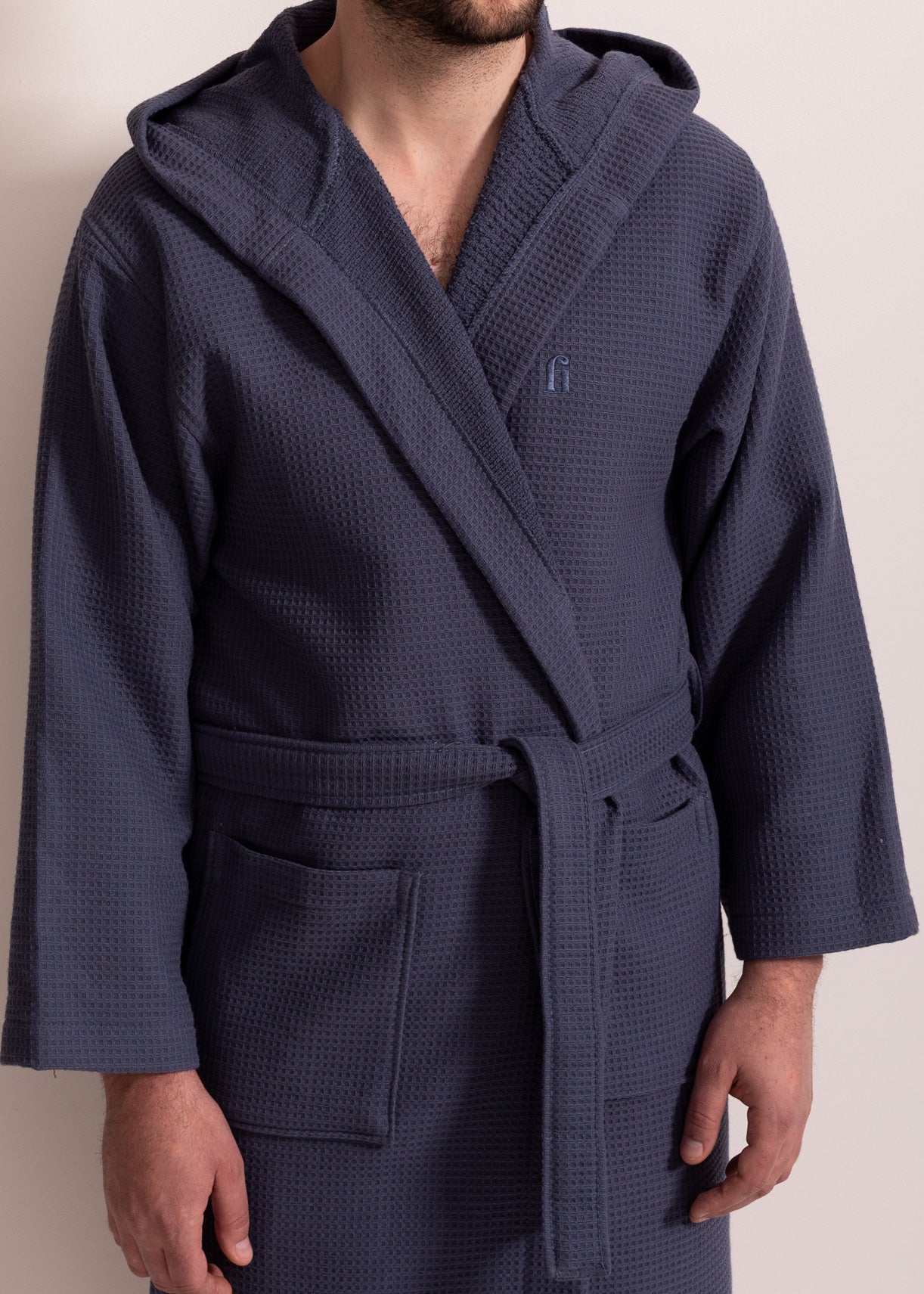 Halat de baie unisex Hamari bumbac – halat cu glugă, confortabil și absorbant