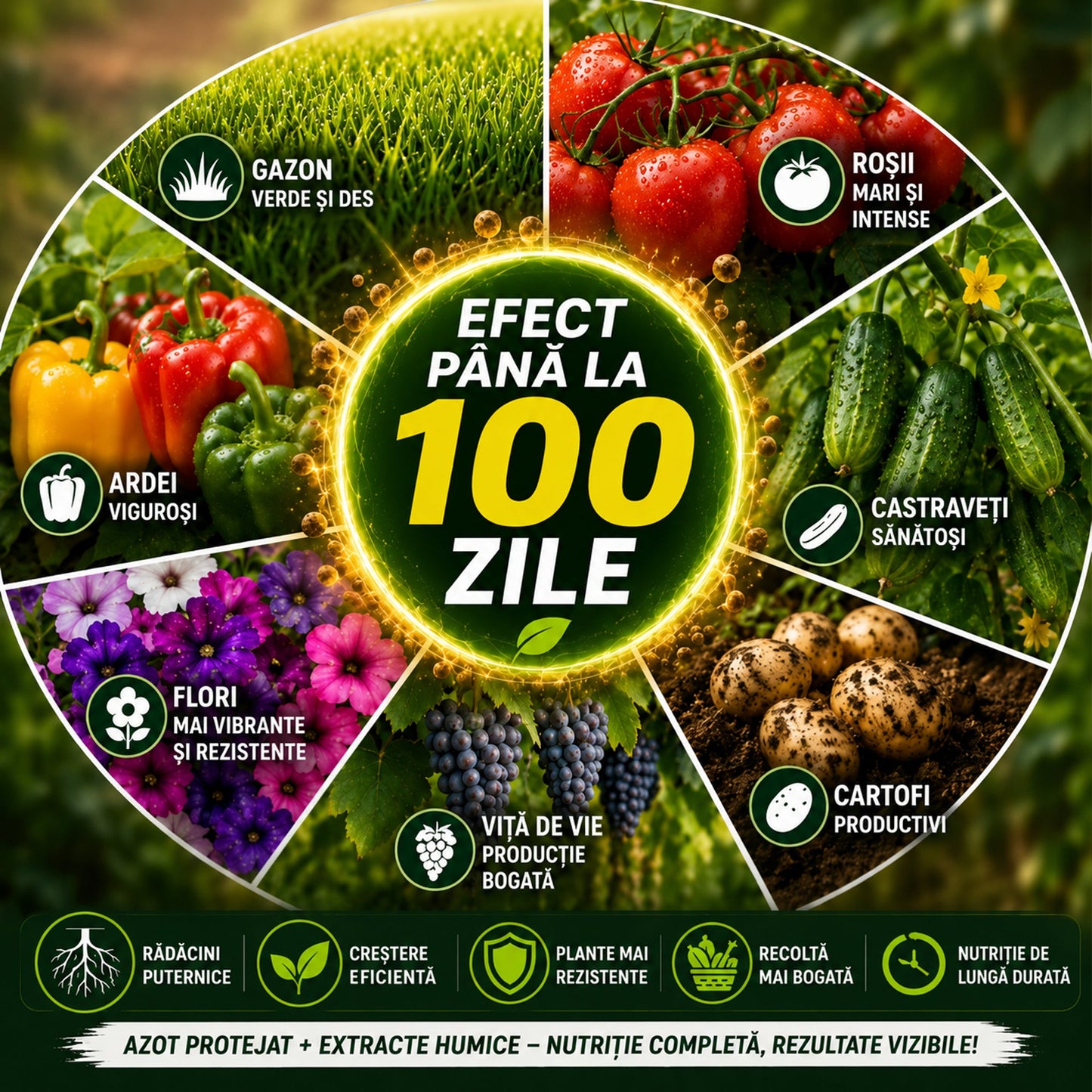 Ingrasamant cu Azot si Extracte Humice - N-Durro 46, 46% N, Efect 100 Zile, 2 kg