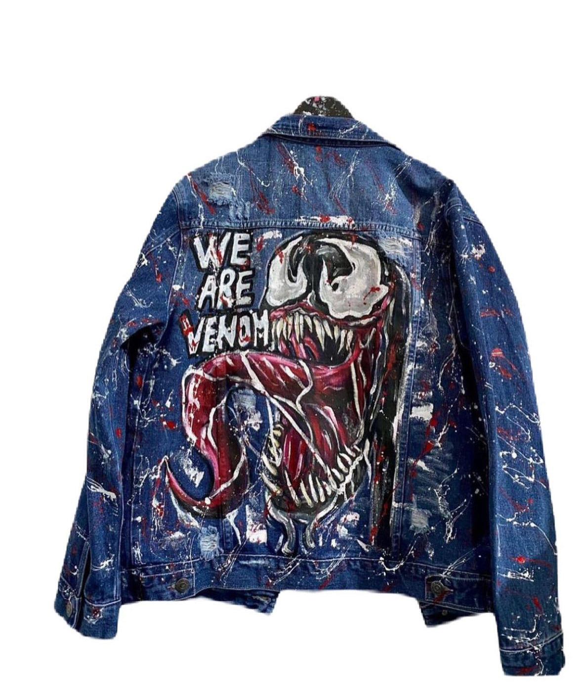 Jacheta handpainted Venom