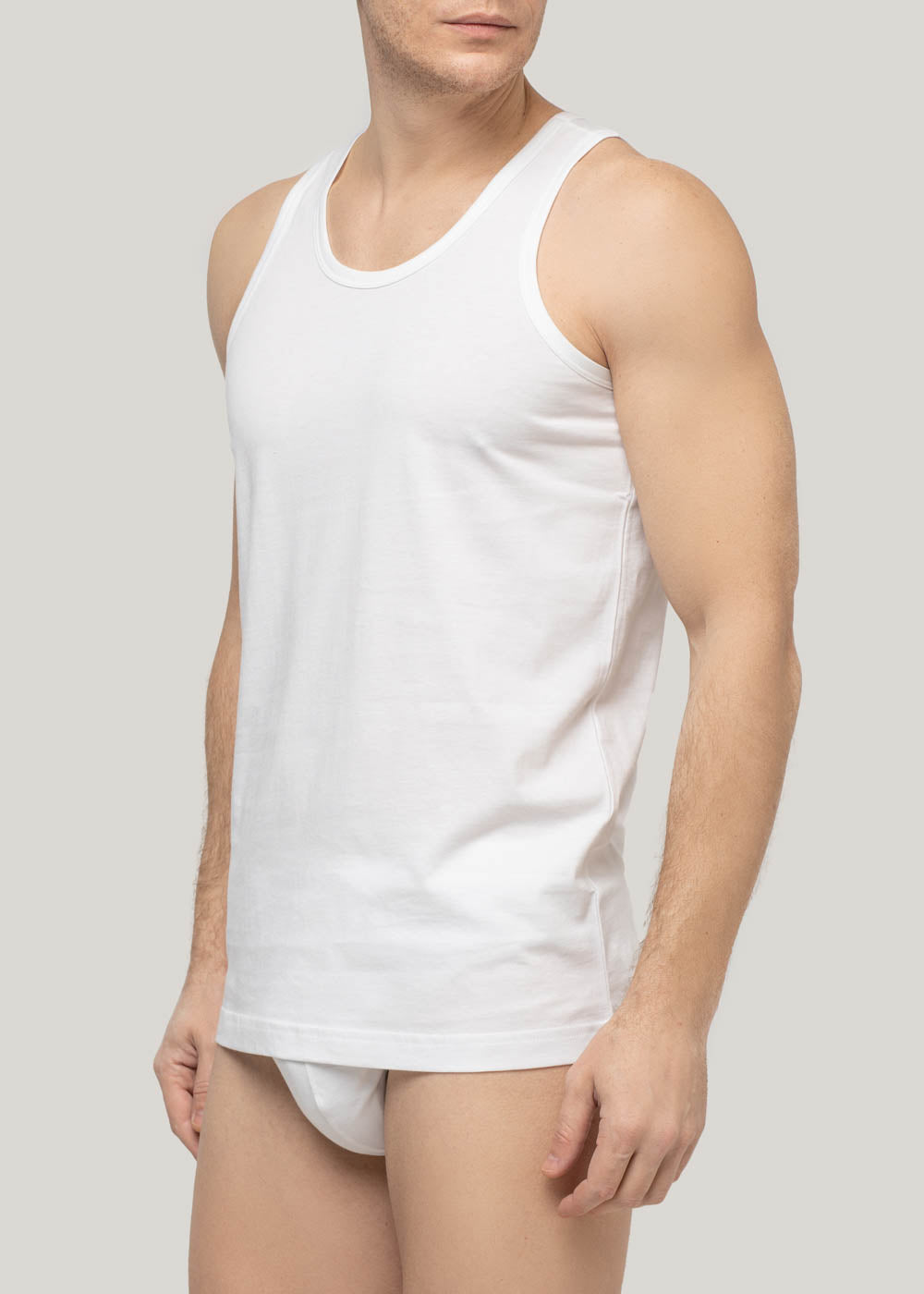Maiou bărbați Pure Cotton – Maiou din bumbac 100%, confortabil și respirabil