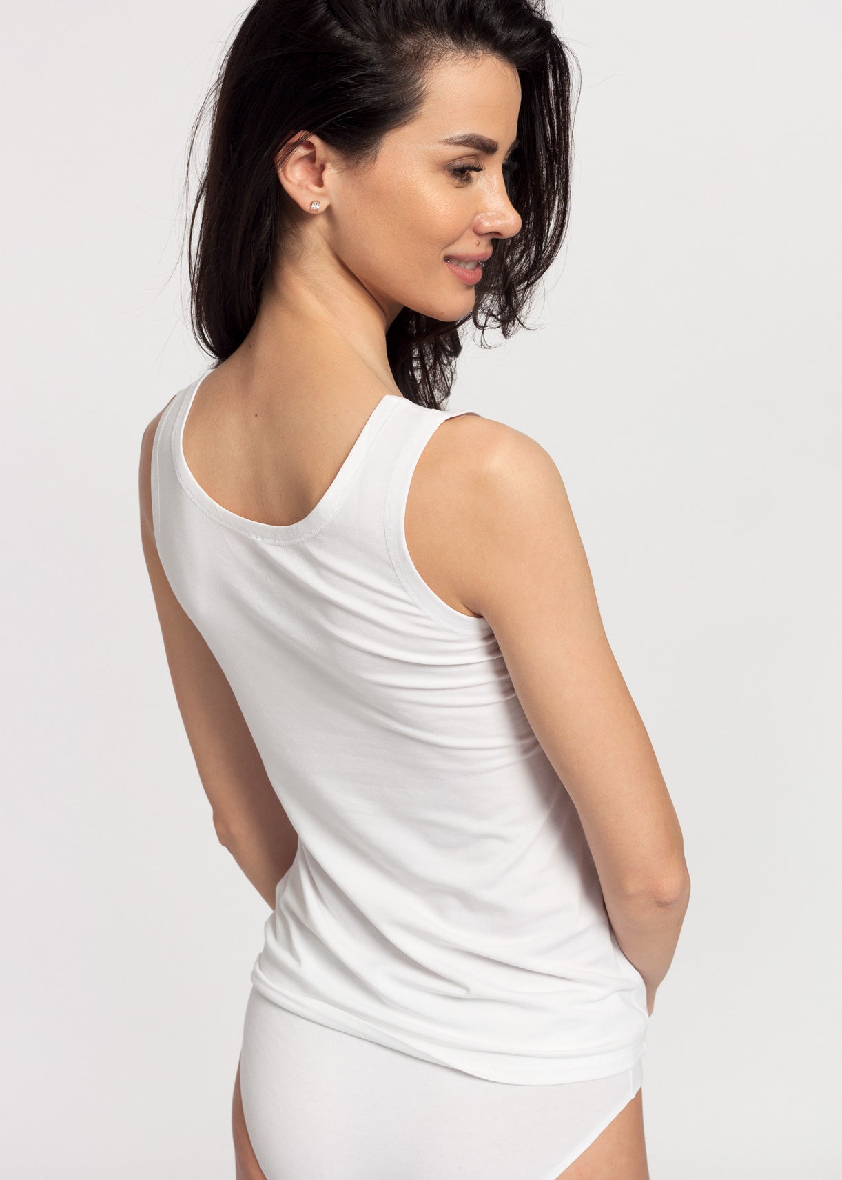 Maiou damă Cotton Stretch – Maiou elastic din bumbac, confortabil și mulat