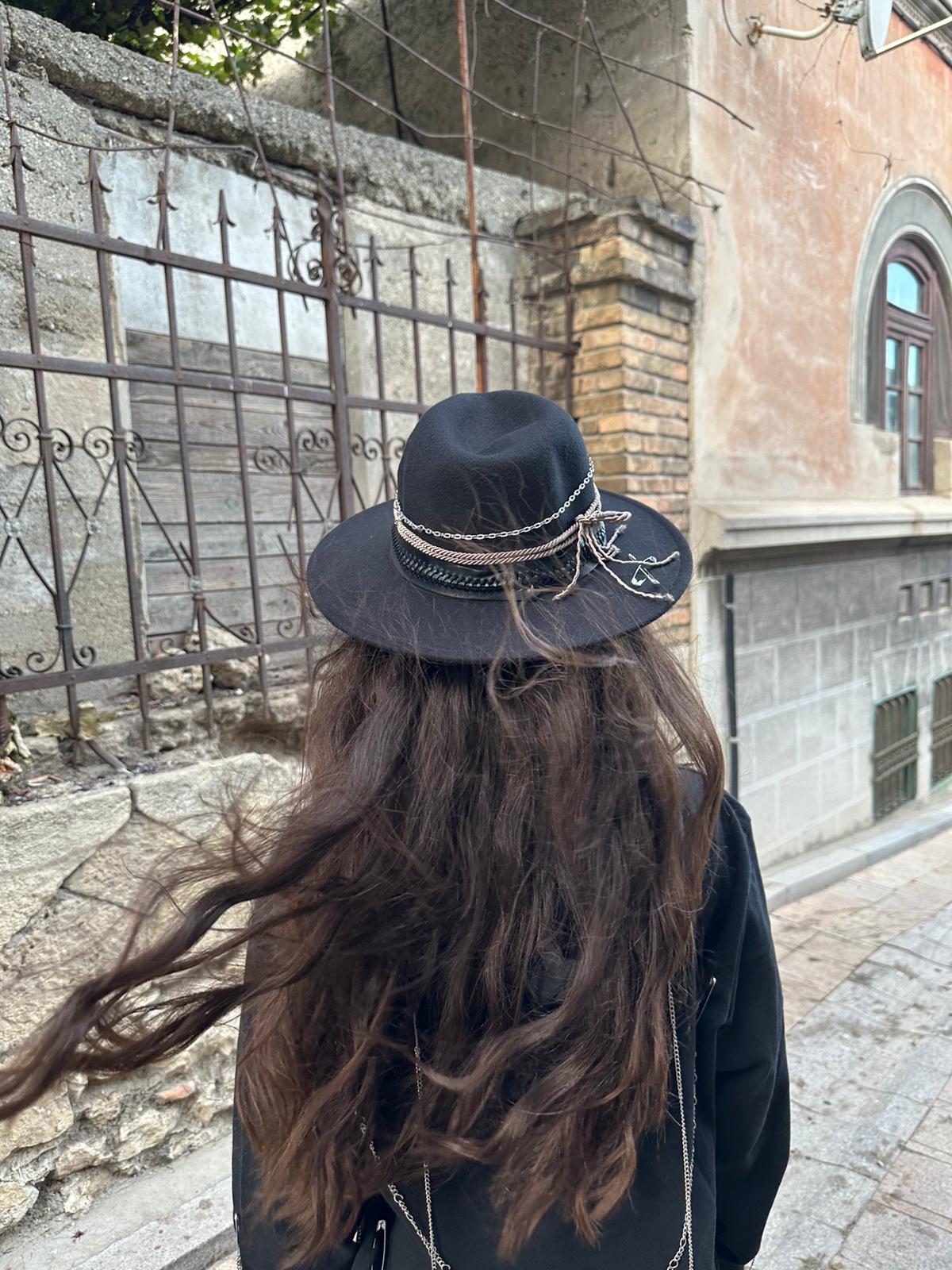 Pălărie Mystic Black - Handcrafted Premium