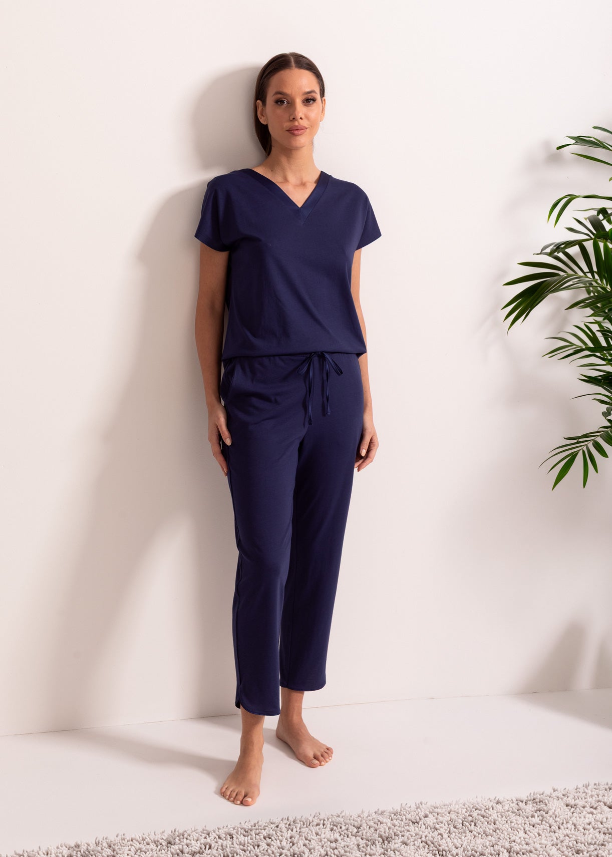 Pantaloni damă modal TENCEL™ Beatrice – pantaloni 7/8 eleganți și confortabili
