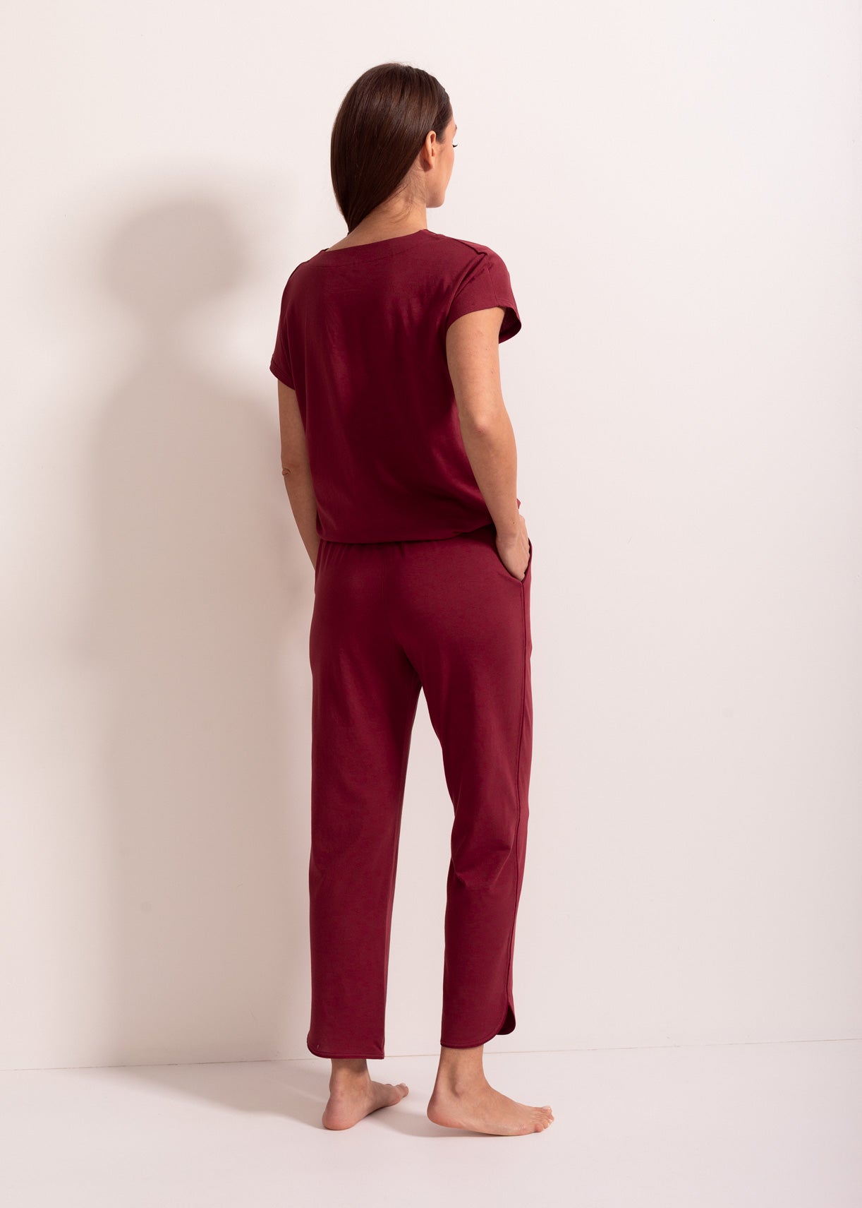 Pantaloni damă modal TENCEL™ Beatrice – pantaloni 7/8 eleganți și comozi