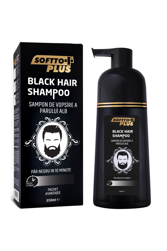 Farbshampoo für weißes Haar – Schwarzes Haar 350 ml