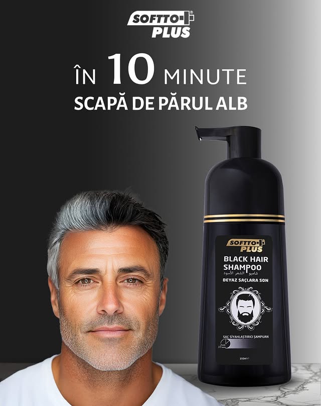 Sampon Black Hair colorarea in negru a firului de par 350 ml x 2