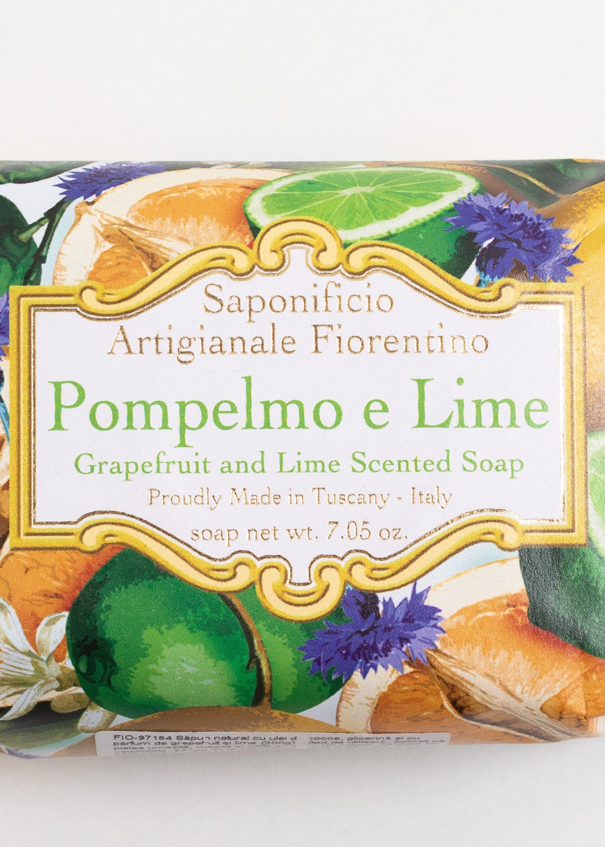 Săpun natural Fiorentino Grapefruit și Lime Handmade – săpun artizanal fresh, energizant și hidratant