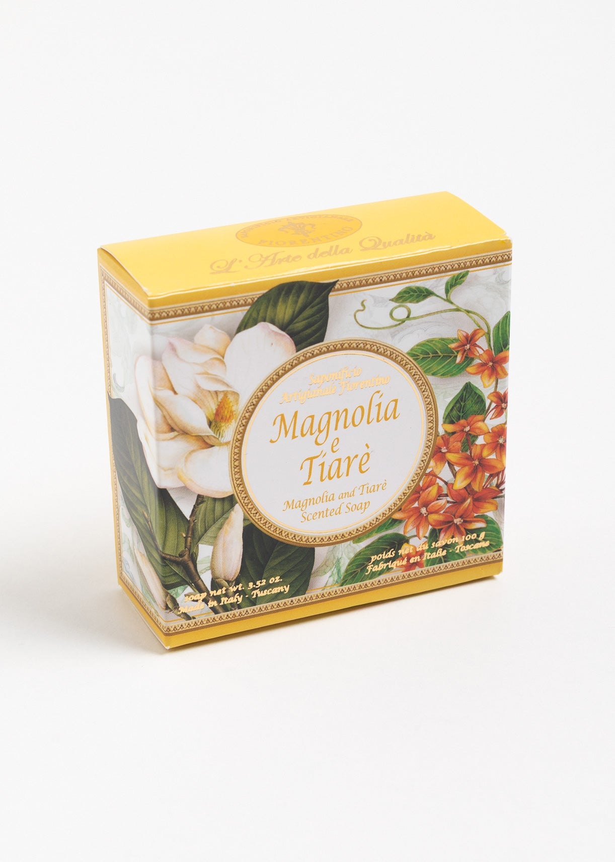 Săpun natural Fiorentino Magnolie și Flori de Tiare Handmade – săpun artizanal delicat și parfumat