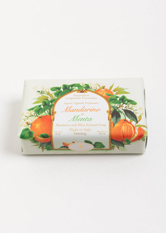 Săpun natural Fiorentino Mandarine și Mentă Handmade – săpun artizanal fresh, energizant și hidratant