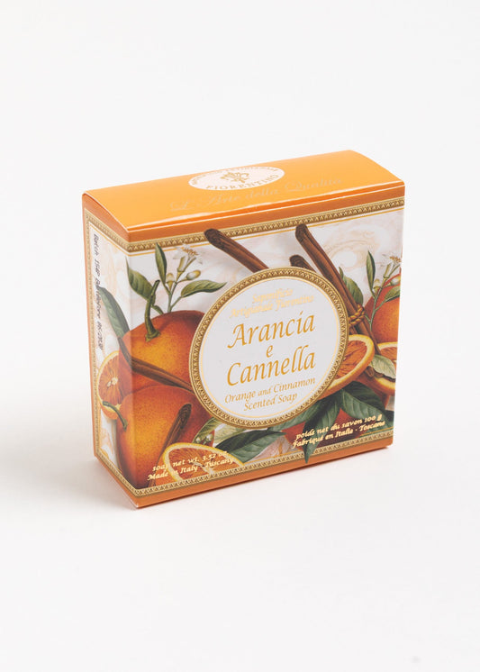 Săpun natural Fiorentino Portocală și Scorțișoară Handmade – săpun artizanal aromat, energizant și hidratant