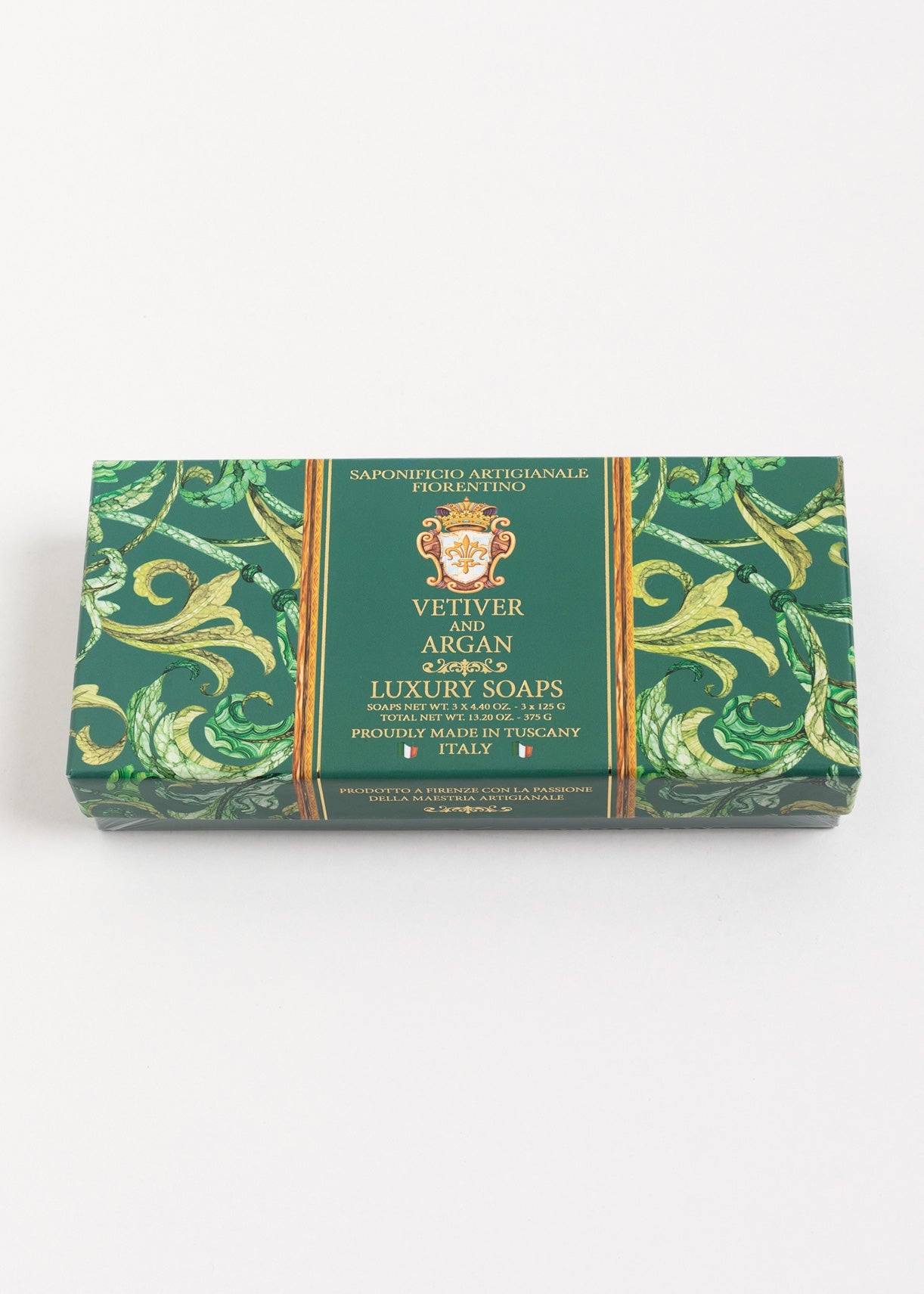 Săpun natural Fiorentino Vetiver și Argan Handmade – săpun artizanal nutritiv, lemnos și hidratant