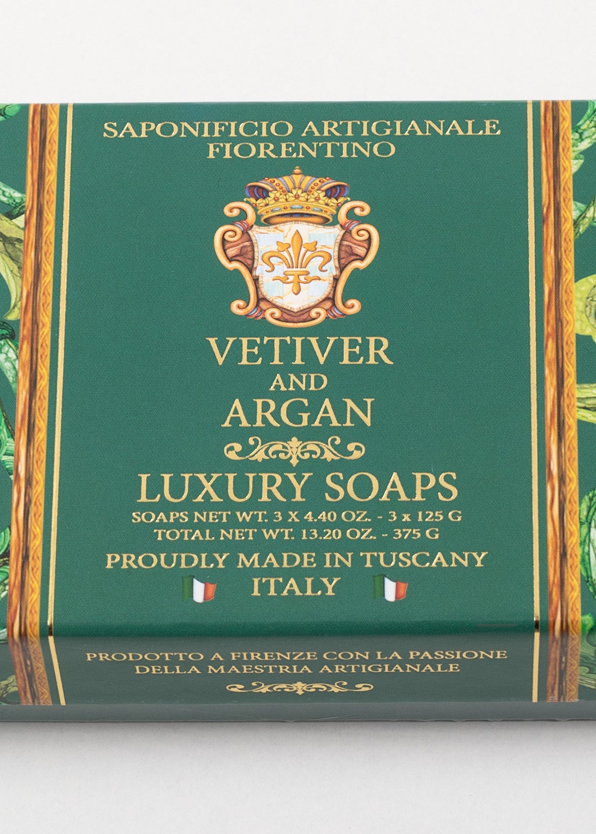 Săpun natural Fiorentino Vetiver și Argan Handmade – săpun artizanal nutritiv, lemnos și hidratant