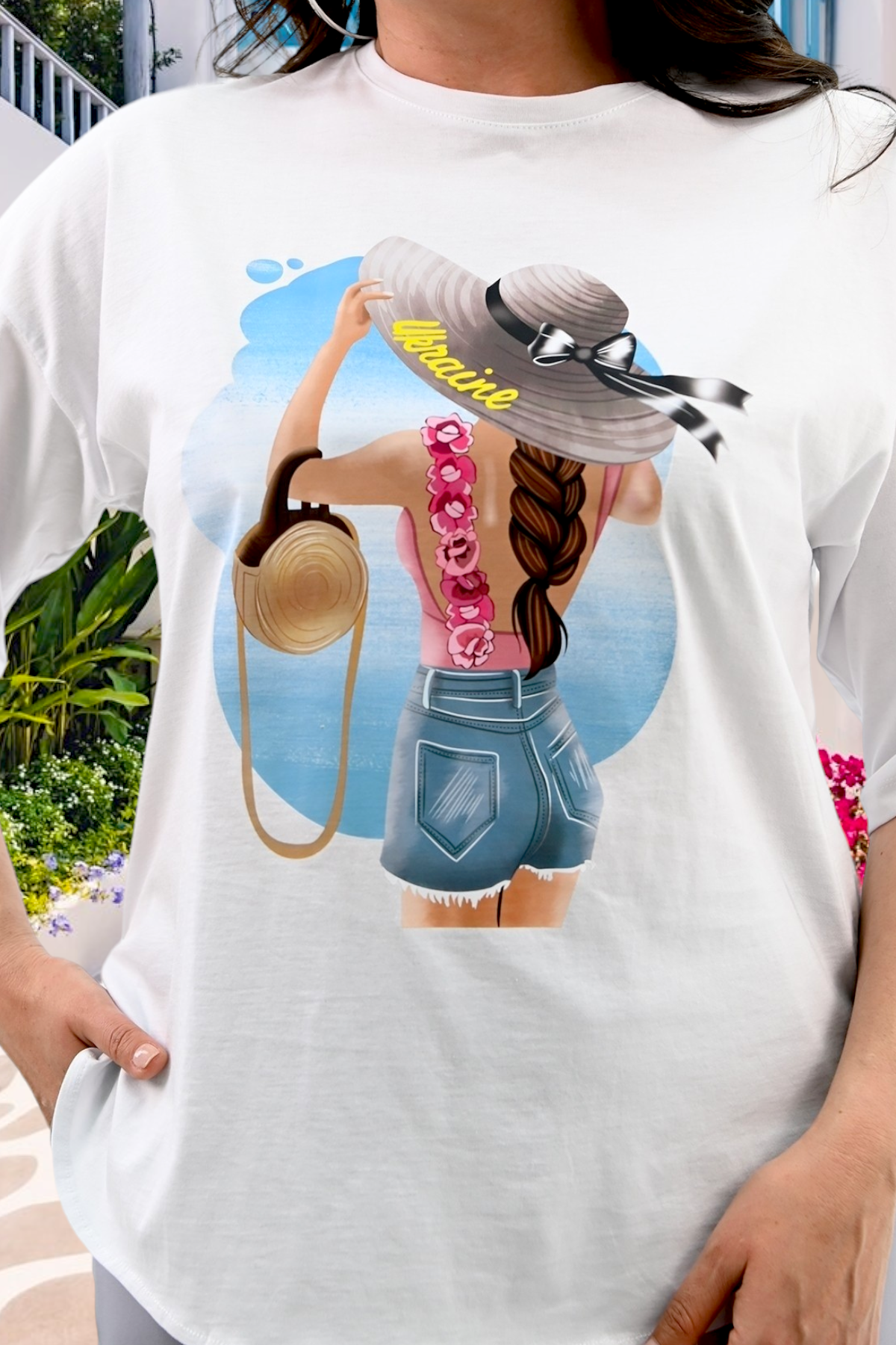 Hosen- und Blusen-Set mit Print