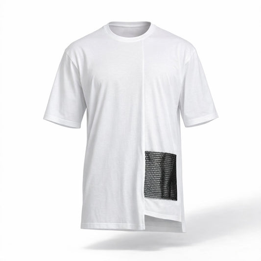 Tricou oversized  long line boyfriend CarolinaD X Asimetrix Unisex